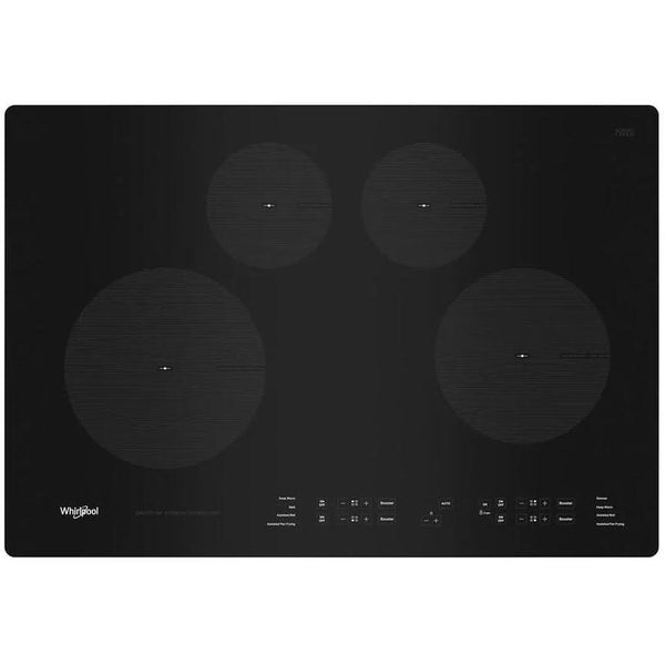  Whirlpool 30-inch Built-In Electric Cooktop with Induction Technology WCI55US0JB IMAGE 1