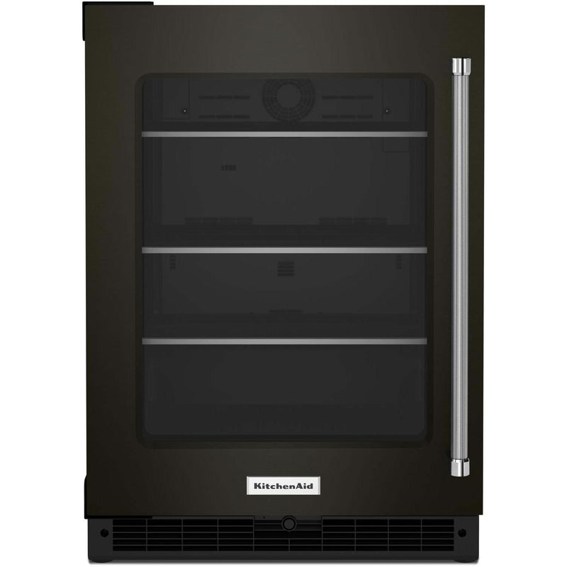  KitchenAid 24-inch, 5.20 cu. ft. Compact Refrigerator with Glass Door KURL314KBS IMAGE 1