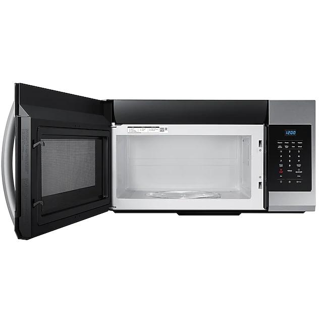  Samsung 30-inch, 1.6 cu.ft. Over-the-Range Microwave Oven with Eco Mode ME17R7011ES/AC IMAGE 5