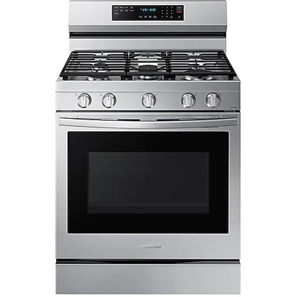  Samsung 30-inch Freestanding Gas Range with WI-FI Connect NX60A6711SS/AA IMAGE 1
