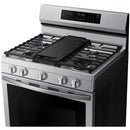  Samsung 30-inch Freestanding Gas Range with WI-FI Connect NX60A6711SS/AA IMAGE 4