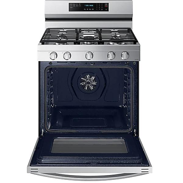  Samsung 30-inch Freestanding Gas Range with WI-FI Connect NX60A6711SS/AA IMAGE 5