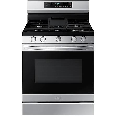  Samsung 30-inch Freestanding Gas Range with WI-FI Connect NX60A6511SS/AA IMAGE 2