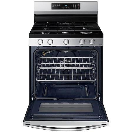  Samsung 30-inch Freestanding Gas Range with WI-FI Connect NX60A6511SS/AA IMAGE 5