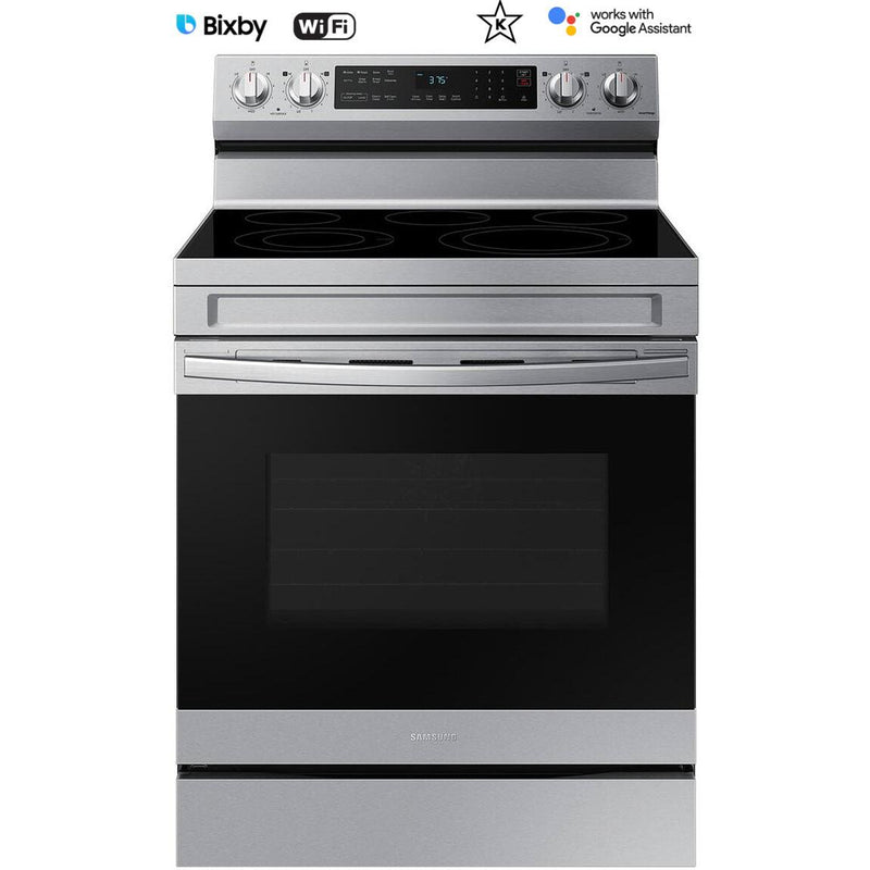  Samsung 30-inch Freestanding Electric Range with WI-FI Connect NE63A6511SS/AC IMAGE 1
