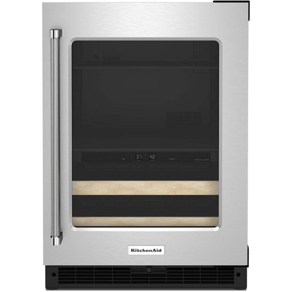  KitchenAid 24-inch Built-In Beverage Center KUBR214KSB IMAGE 1
