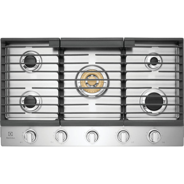  Electrolux 36-inch Built-In Gas Cooktop ECCG3668AS IMAGE 1