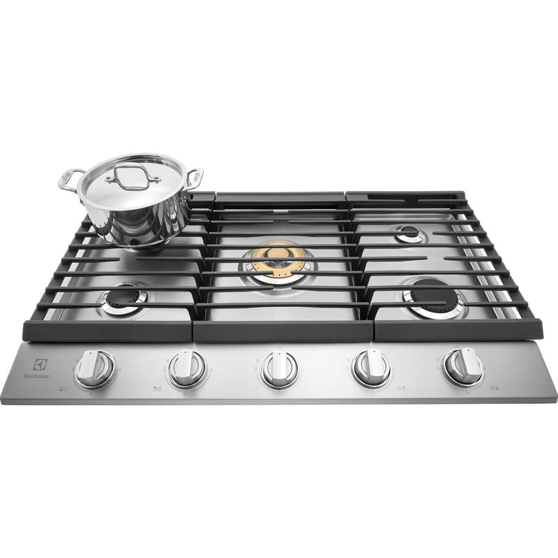  Electrolux 36-inch Built-In Gas Cooktop ECCG3668AS IMAGE 3
