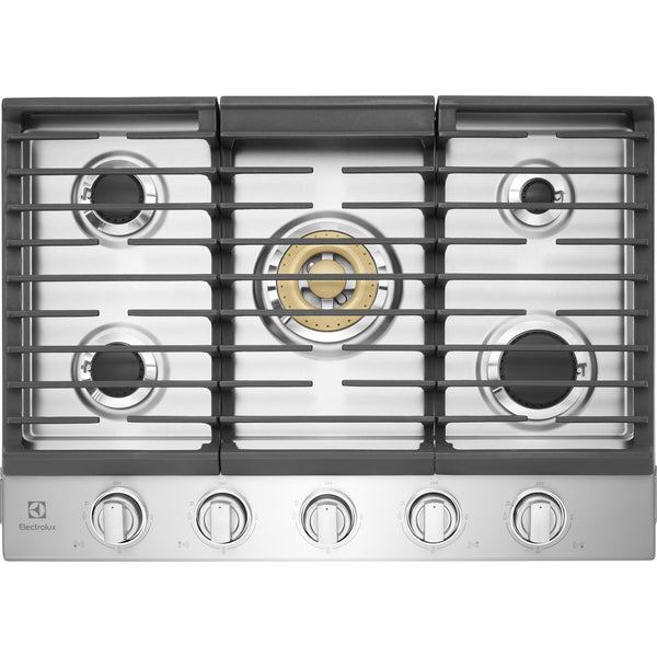  Electrolux 30-inch Built-in Gas Cooktop ECCG3068AS IMAGE 1