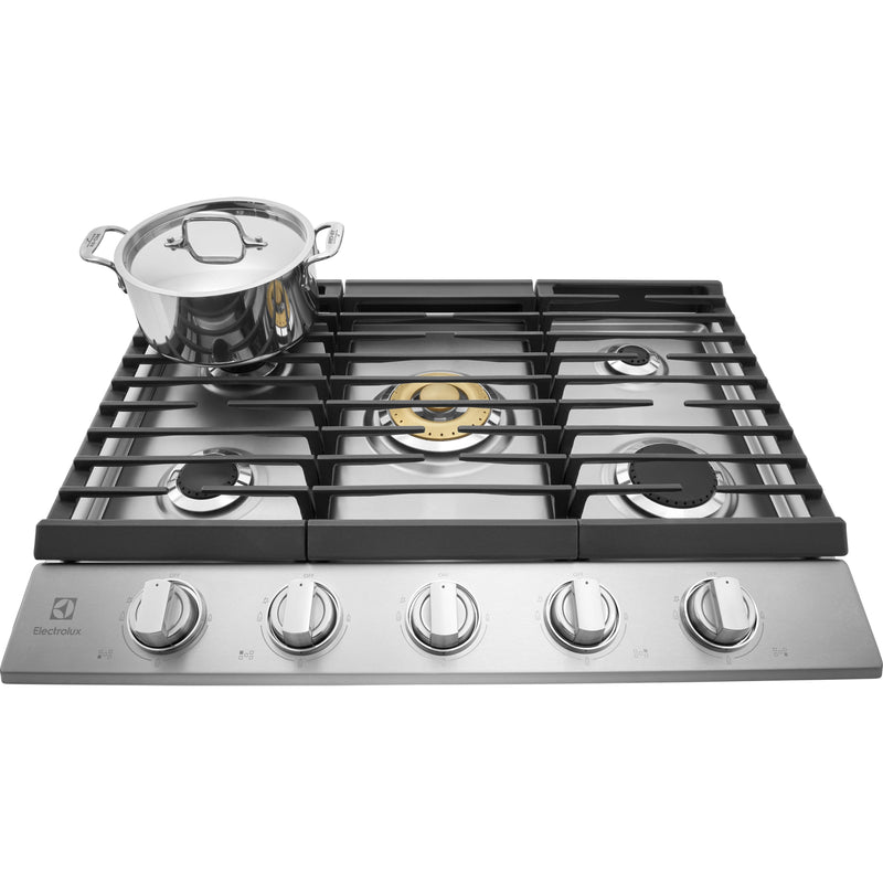  Electrolux 30-inch Built-in Gas Cooktop ECCG3068AS IMAGE 3