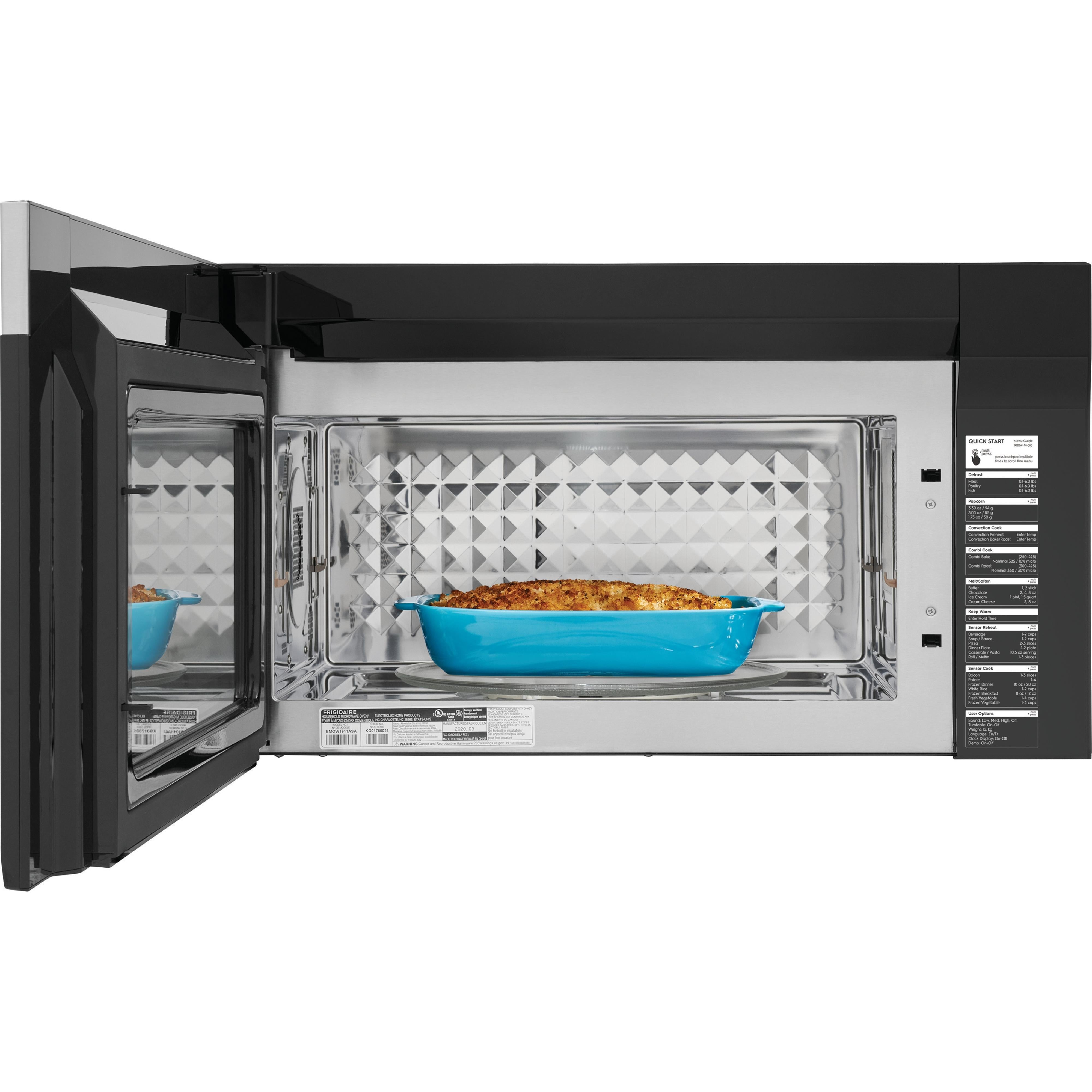  Electrolux 30-inch Over-the-Range Microwave Oven with Convection EMOW1911AS IMAGE 3