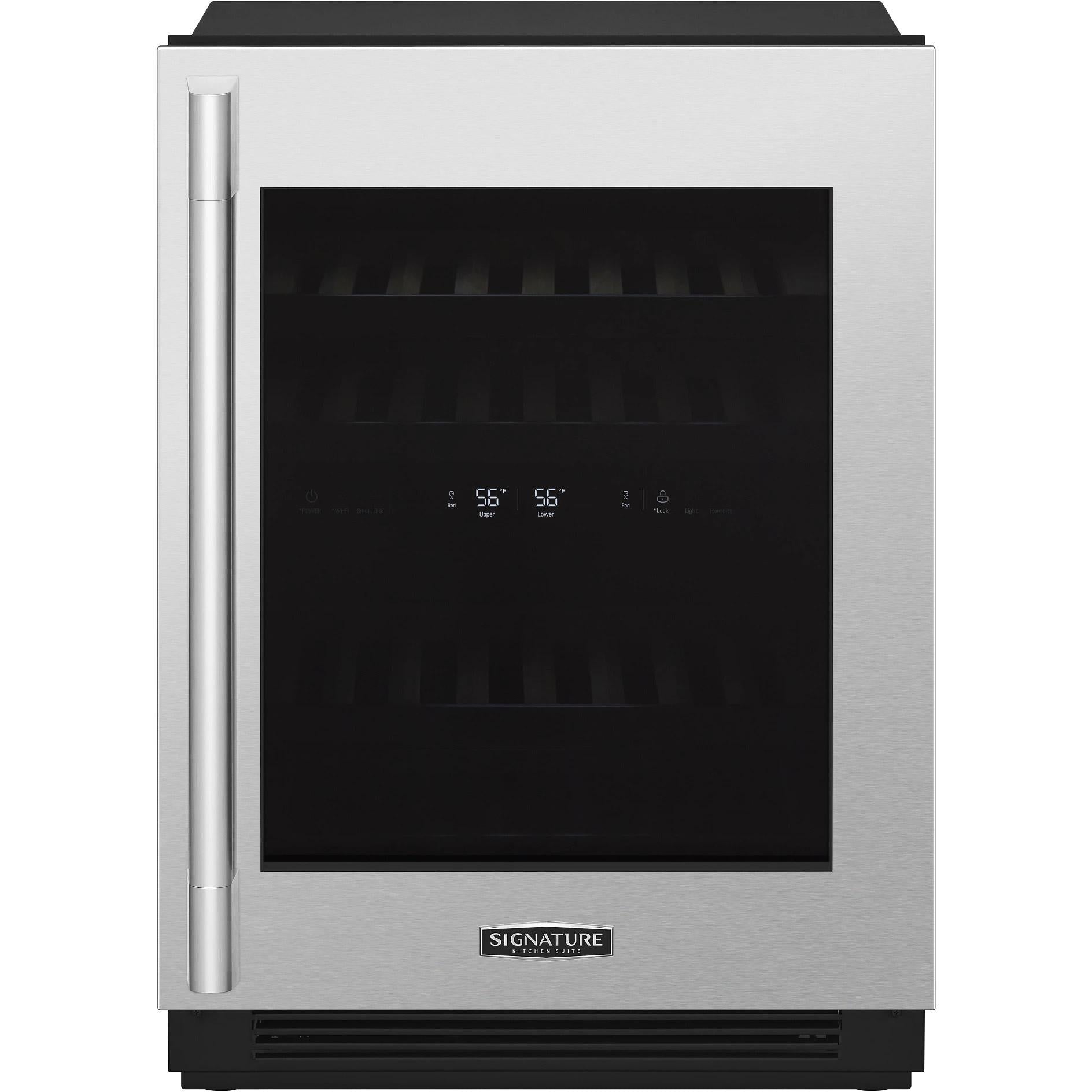  Signature Kitchen Suite 41-Bottle Wine Cooler with 2 Temperature Zones SKSUW2401P IMAGE 1