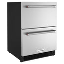 KitchenAid 24-inch Undercounter Double-Drawer Refrigerator/Freezer KUDF204KSB IMAGE 3