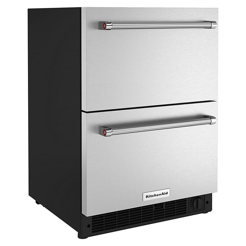 KitchenAid 24-inch Undercounter Double-Drawer Refrigerator/Freezer KUDF204KSB IMAGE 3