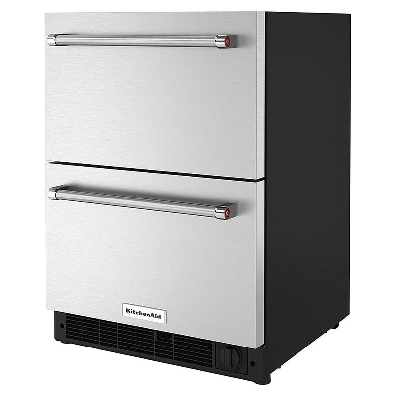  KitchenAid 24-inch Undercounter Double-Drawer Refrigerator/Freezer KUDF204KSB IMAGE 4