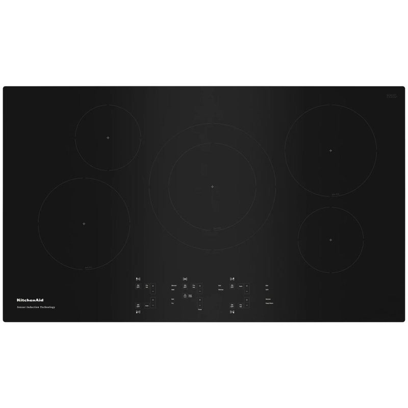  KitchenAid 36-inch Built-In Electric Induction Cooktop KCIG556JBL IMAGE 1