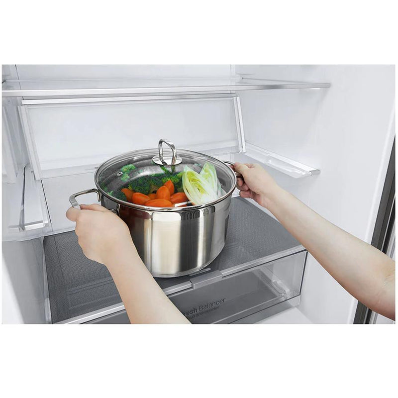  LG 28-inch, 14.7 cu.ft. Counter-Depth Bottom Freezer Refrigerator with Multi-Air Flow Cooling LBNC15251V IMAGE 7