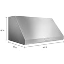  KitchenAid 36-inch Commercial-Style Wall Mount Hood Shell KVWC906KSS IMAGE 9