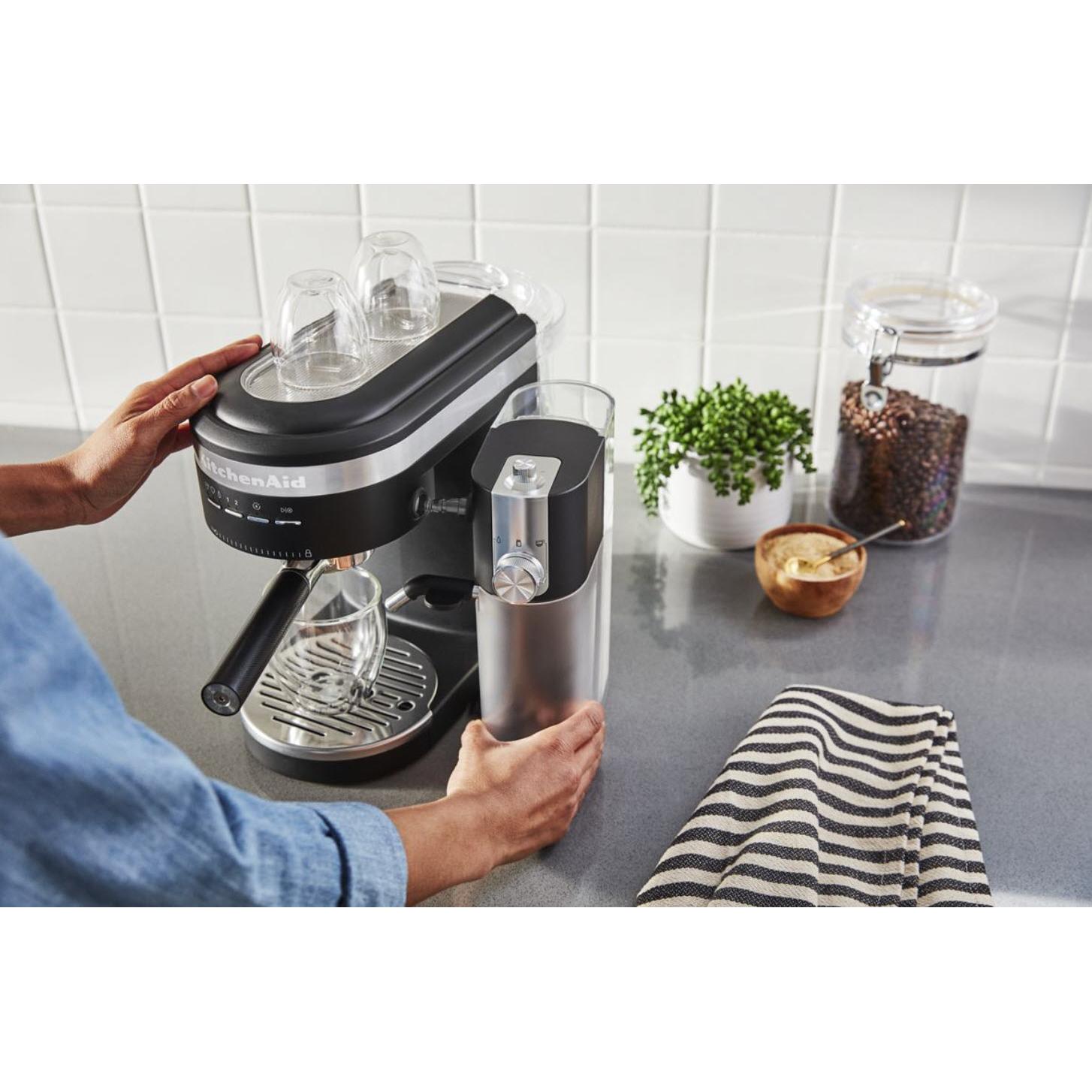  KitchenAid Semi-Automatic Espresso Machine & Automatic Milk Frother Attachment KES6404BM IMAGE 5