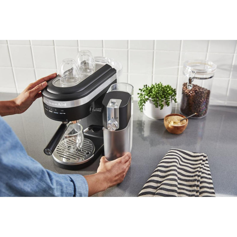  KitchenAid Semi-Automatic Espresso Machine & Automatic Milk Frother Attachment KES6404BM IMAGE 5