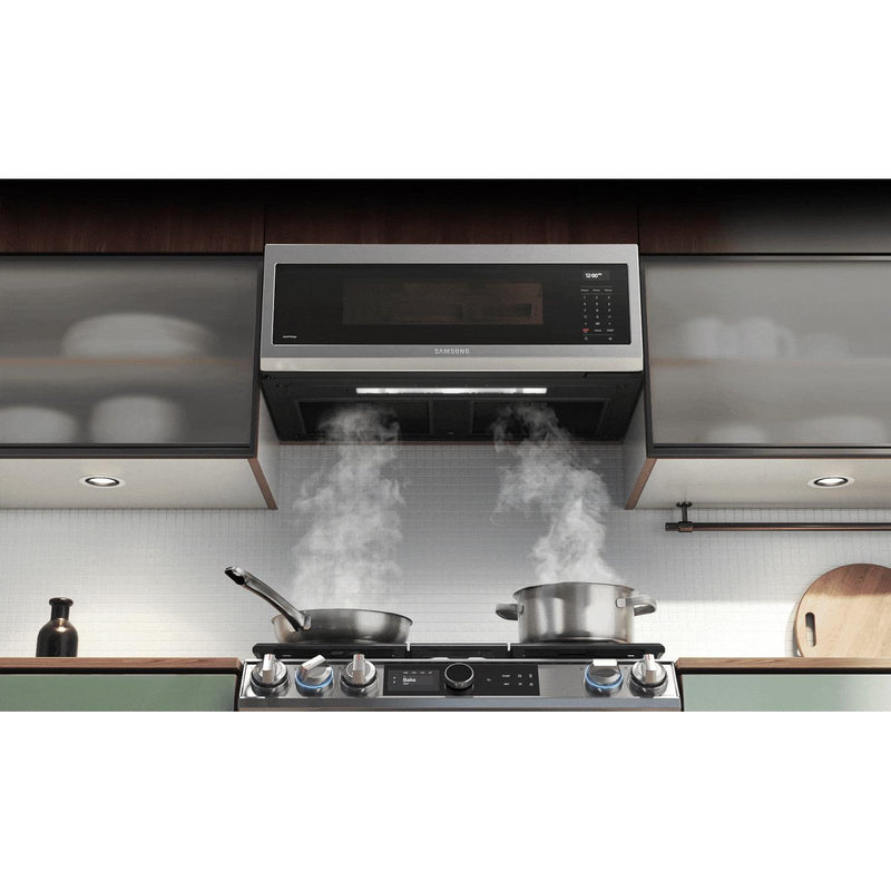  Samsung 30-inch, 1.1 cu.ft. Over-the-Range Microwave Oven with Wi-Fi Connectivity ME11A7510DS/AC IMAGE 15