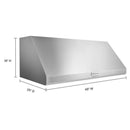  KitchenAid 48-inch Commercial-Style Wall Mount Hood Shell KVWC908KSS IMAGE 8