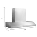  KitchenAid 48-inch Commercial-Style Wall Mount Hood Shell KVWC958KSS IMAGE 8