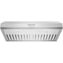  KitchenAid 36-inch Commercial-Style Series Under Cabinet Range Hood KVUC606KSS IMAGE 1
