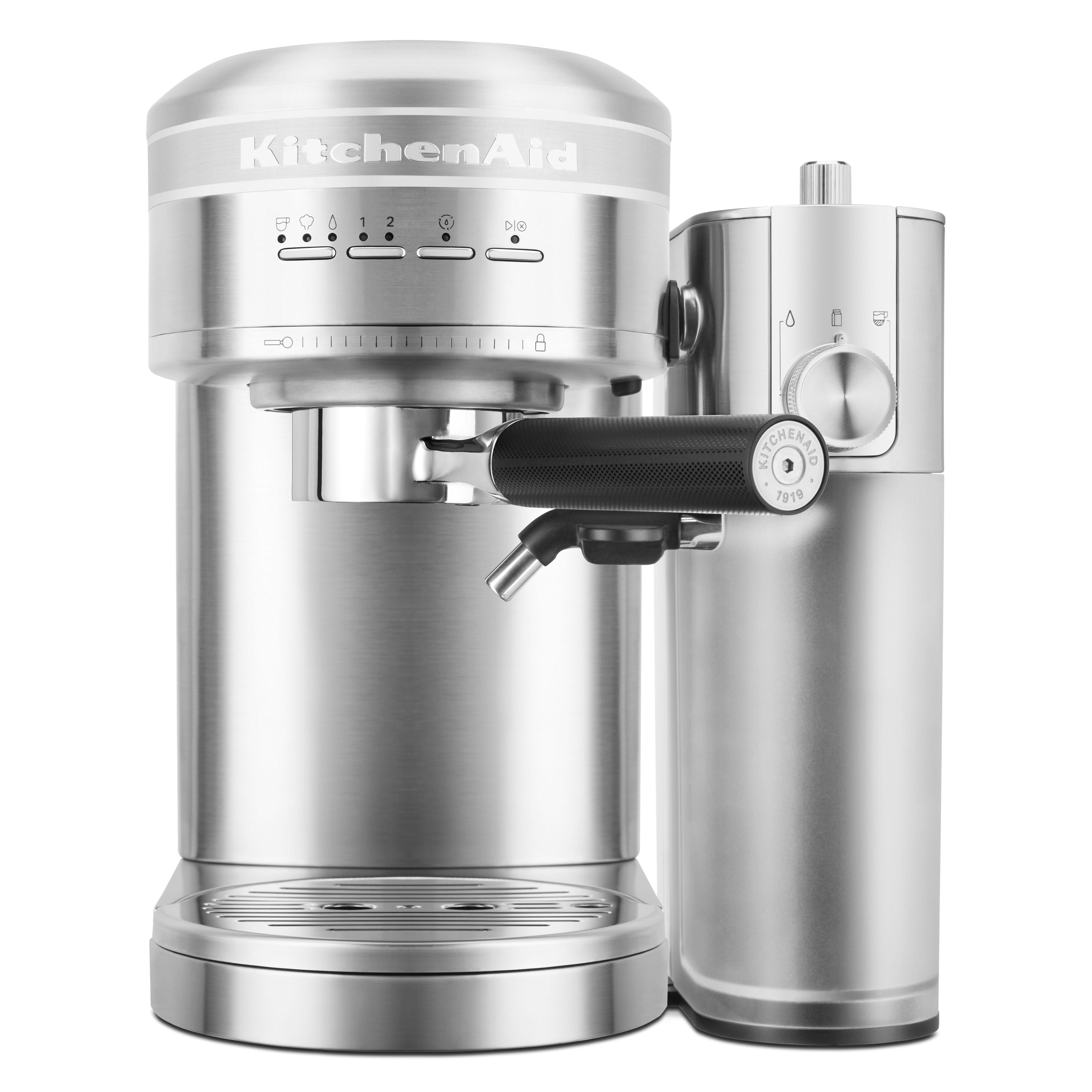  KitchenAid Metal Semi-Automatic Espresso Machine & Automatic Milk Frother Attachment KES6504SX IMAGE 1