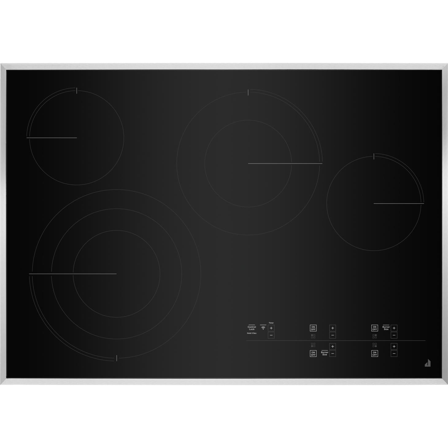  JennAir 30-inch Built-In Electric Cooktop with Emotive Controls JEC4430KS IMAGE 1