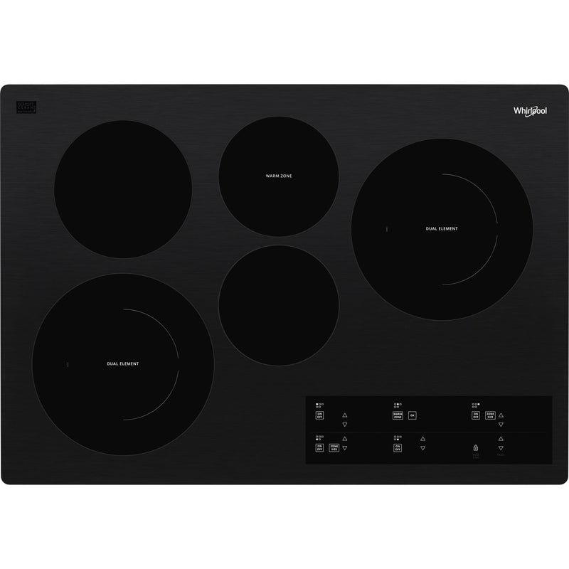  Whirlpool 30-inch, Built-in Electric Cooktop with FlexHeat™ Element WCE97US0KB IMAGE 1