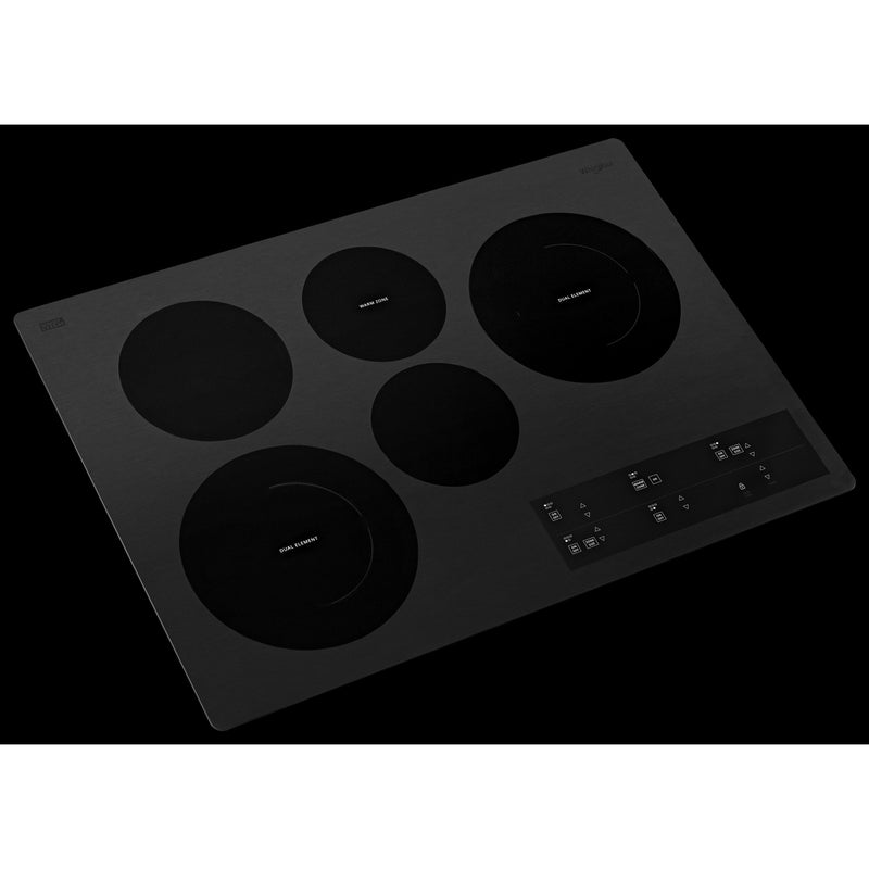  Whirlpool 30-inch, Built-in Electric Cooktop with FlexHeat™ Element WCE97US0KB IMAGE 2