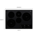  Whirlpool 30-inch, Built-in Electric Cooktop with FlexHeat™ Element WCE97US0KB IMAGE 6
