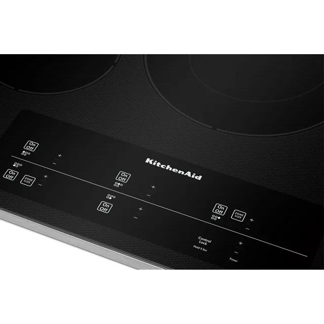  KitchenAid 30-inch Built-In Electric Cooktop with Even-Heat™ Technology KCES950KSS IMAGE 3