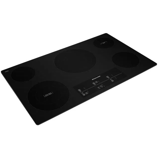  KitchenAid 36-inch Built-In Electric Cooktop with Even-Heat™ Technology KCES956KBL IMAGE 2