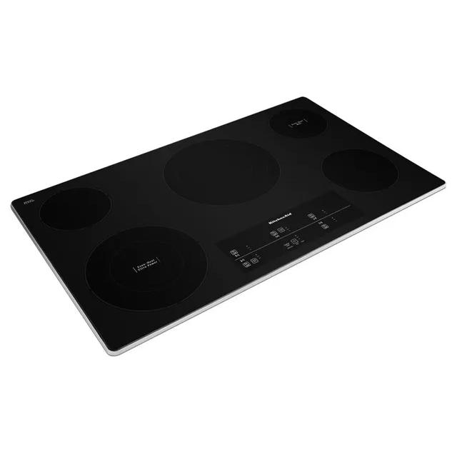  KitchenAid 36-inch Built-In Electric Cooktop with Even-Heat™ Technology KCES956KSS IMAGE 2