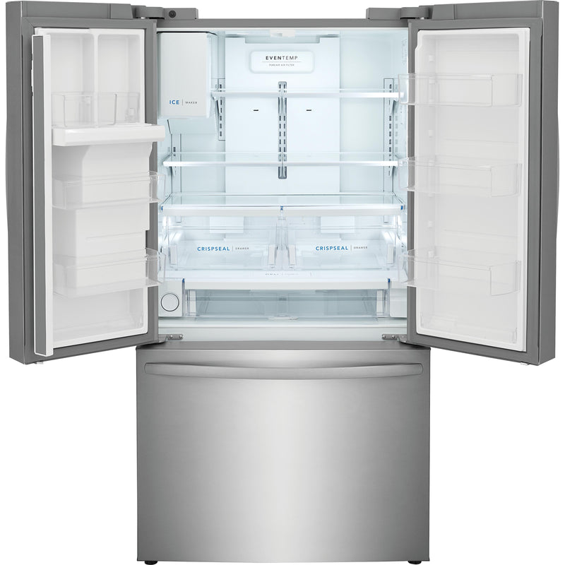  Frigidaire 36-inch, 27.8 cu. ft. French 3-Door Refrigerator with Dispenser FRFS2823AS IMAGE 2