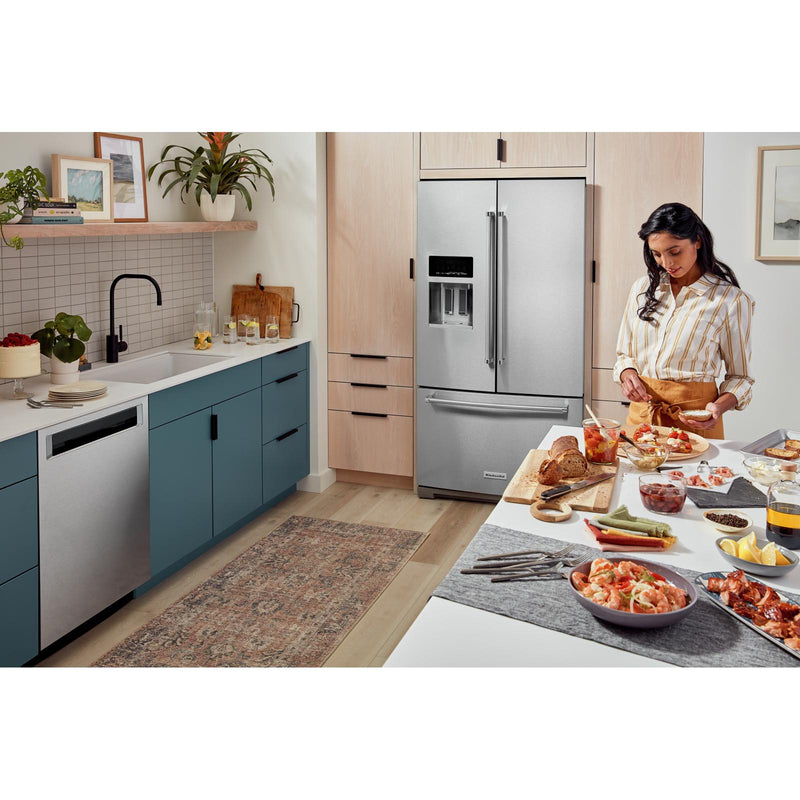  KitchenAid French 3-Door Refrigerator with External Water and Ice Dispensing System KRFF577KPS IMAGE 19