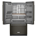  KitchenAid French 3-Door Refrigerator with External Water and Ice Dispensing System KRFF577KBS IMAGE 2
