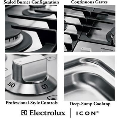  Electrolux Icon 36-inch Built-In Gas Cooktop E36GC70FSS IMAGE 2