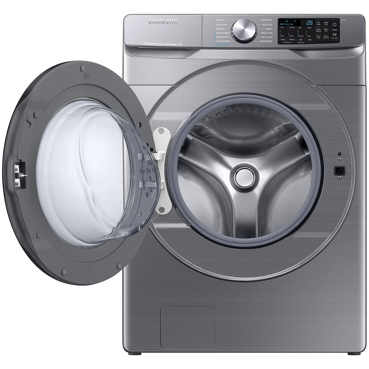  Samsung 5.2 cu.ft. Front Loading Washer with Wi-Fi Connectivity WF45B6300AP/AC IMAGE 2