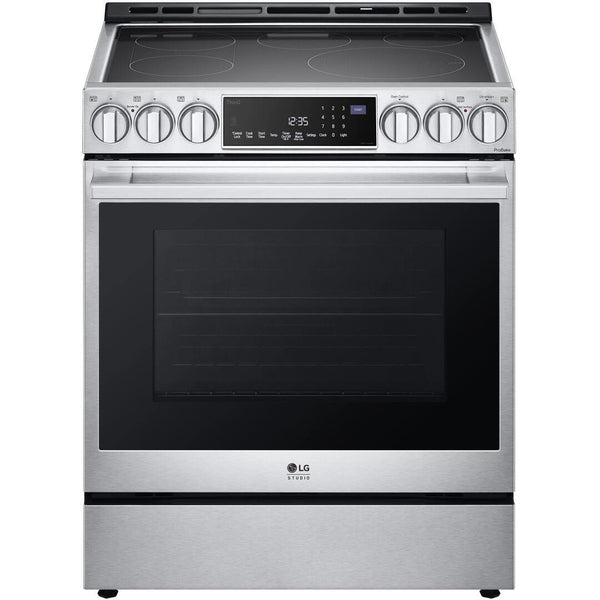 LG STUDIO Studio 30-inch Freestanding Electric Slide-in Range with ProBake Convection ™ Technology LSES6338F IMAGE 1