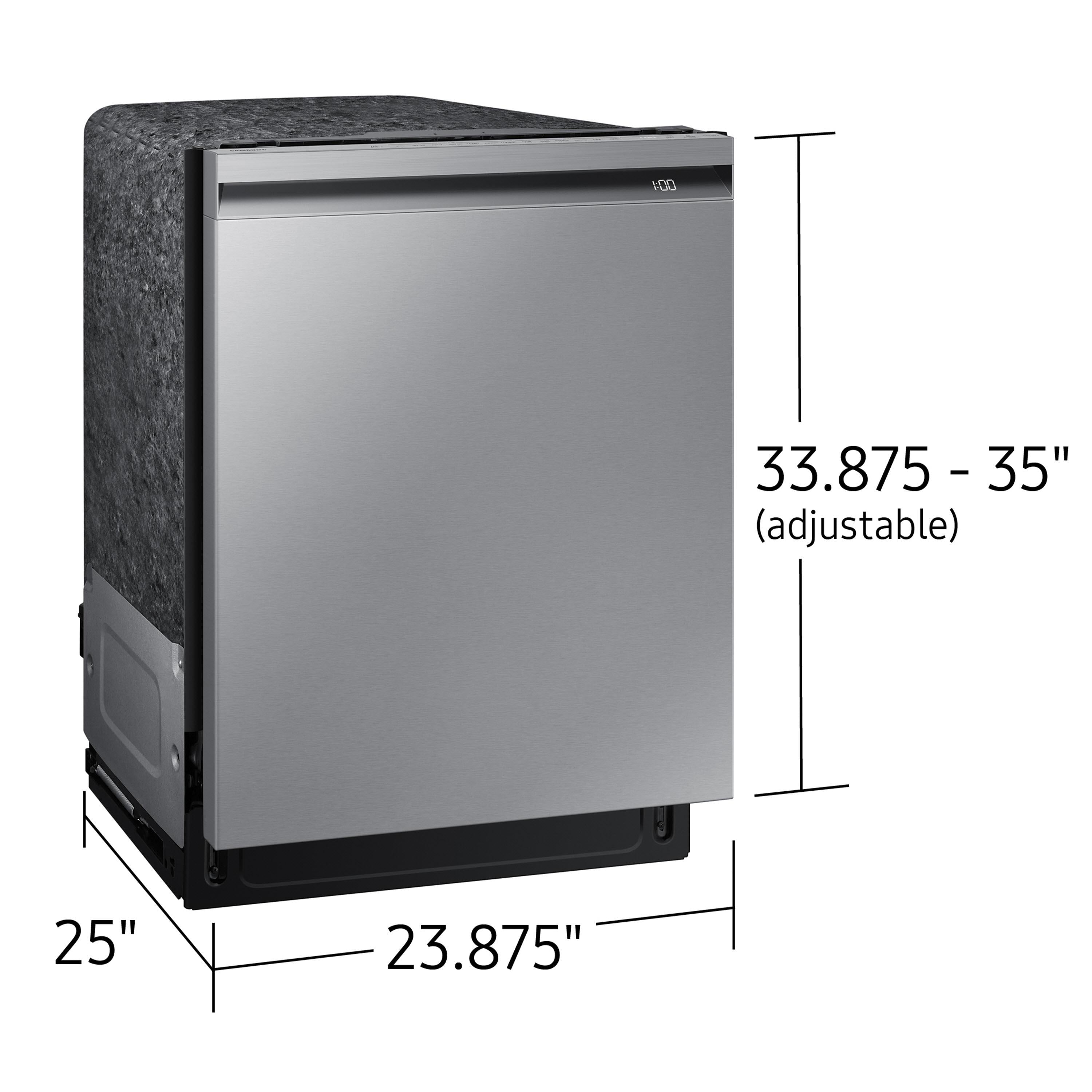  Samsung 24-inch Built-in Dishwasher with Wi-Fi Connectivity DW80B6060US/AC IMAGE 3