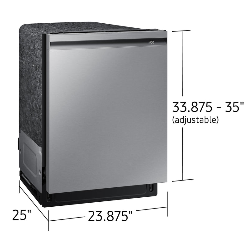  Samsung 24-inch Built-in Dishwasher with Wi-Fi Connectivity DW80B6060US/AC IMAGE 3