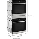  Whirlpool 24-inch, 5.8 cu. ft.  Double Wall Oven with True Convection Technology WOD52ES4MZ IMAGE 6
