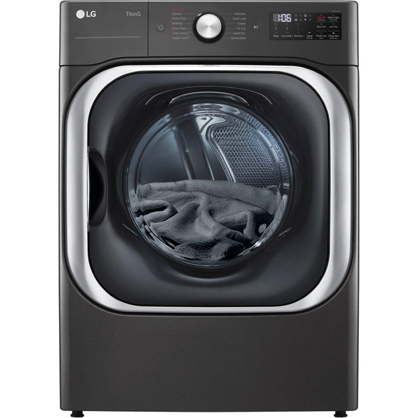  LG 9.0 Cu. Ft. Electric Dryer with Steam and Built-In Intelligence DLEX8900B IMAGE 1