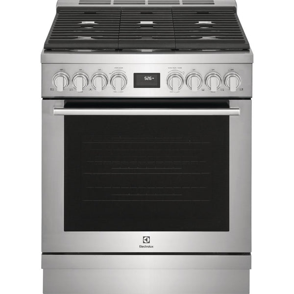  Electrolux 30-inch Freestanding Gas Range with Convection Technology ECFG3068AS IMAGE 1