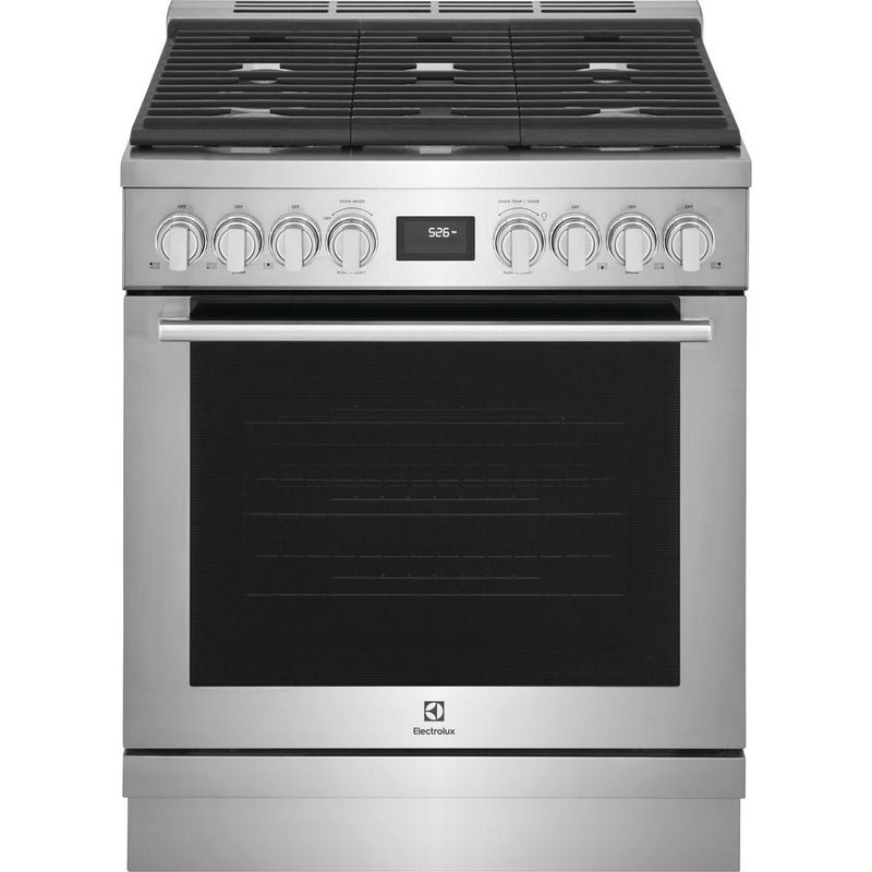  Electrolux 30-inch Freestanding Gas Range with Convection Technology ECFG3068AS IMAGE 1