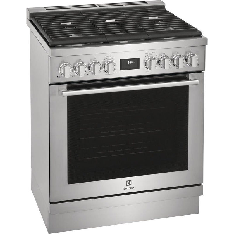  Electrolux 30-inch Freestanding Gas Range with Convection Technology ECFG3068AS IMAGE 2