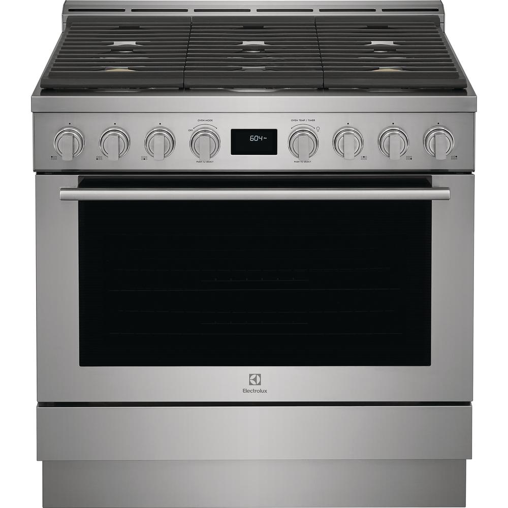  Electrolux 36-inch Freestanding Gas Range with Convection Technology ECFG3668AS IMAGE 1